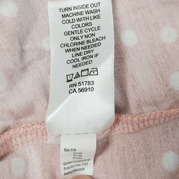 Maurices 24/7 Originals Peach Polka Dot Short Sleeve Top - Soft Rayon Blend, Siz - Picture 5 of 7